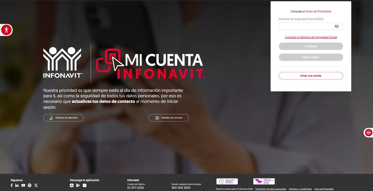 Portal Mi Cuenta Infonavit para consultar puntos y precalificación